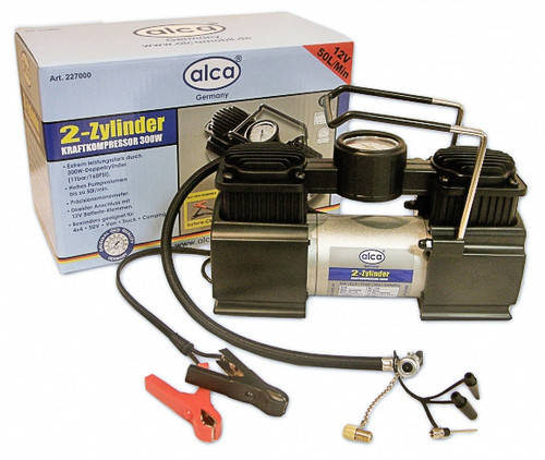 Компресор автомобільний Alca 227 (двоциліндровий), фото 1