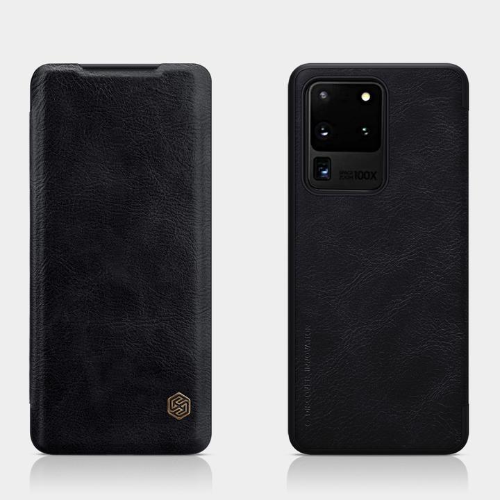 Nillkin Samsung Galaxy S20 Ultra Qin leather Black case Шкіряний Чохол Книжка