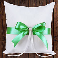 Подушечка для кілець, 17х17 см, зелений колір