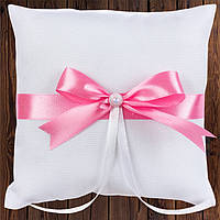Подушечка для кілець, 17х17 см, рожевий колір