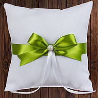 Подушечка для кілець, 17х17 см, оливковий колір