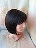 Перука з натурального волосся каре чорний ERIN - 2, фото 5