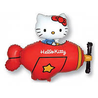 Фольгована кулька велика фігура Кітті Hello Kitty 77х92см Flexmetal в упаковці