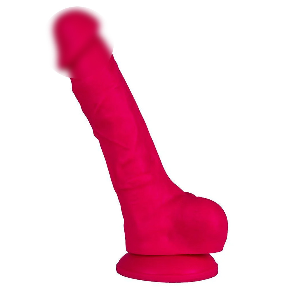 Фалоімітатор Alive Adam Pink L, двошаровий, силікон + Silexpan, діаметр 4см Feromon