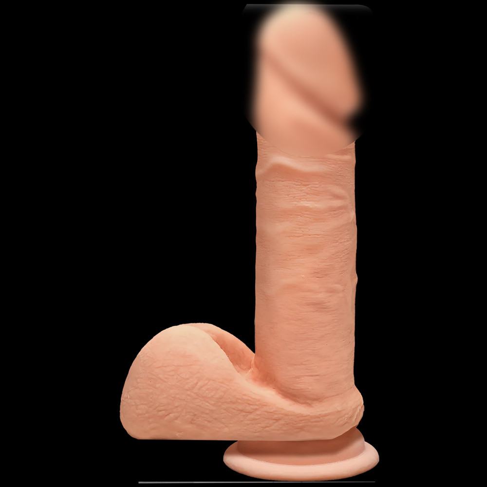 Фалоімітатор Doc Johnson The D - Perfect D - 7 Inch With Balls - ULTRASKYN, діаметр 4,5 Feromon