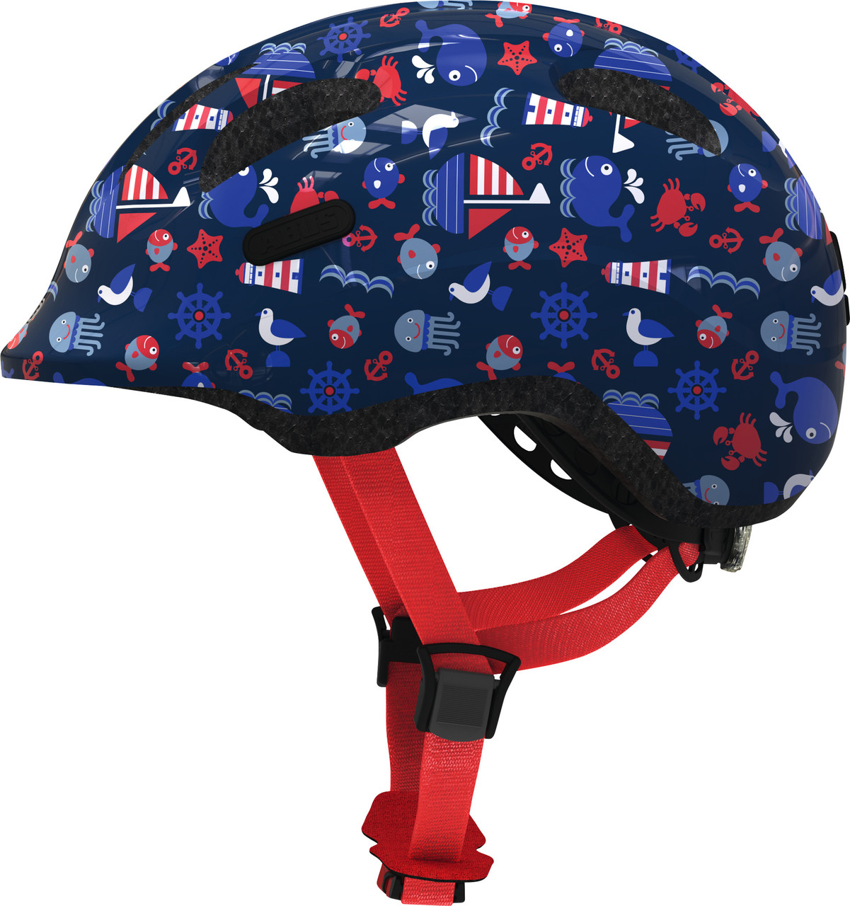 Велошлем детский ABUS SMILEY 2.1 Blue Maritim M (50-55 см)