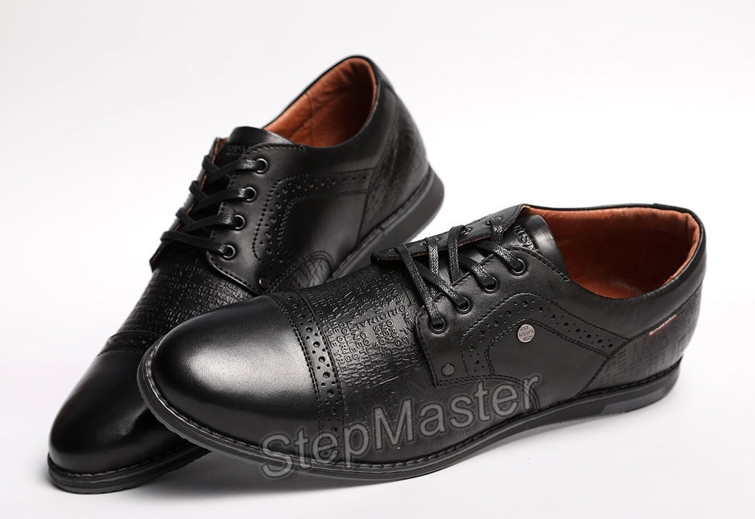 Шкіряні туфлі броги Kristan Impression Black