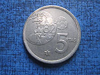 Монета 5 песет Іспанія 1980 спорт футбол (1981)