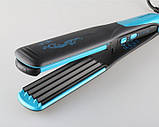 Плойка для волосся Kemei JB-KM 2209 2в1 | Щипці | Утюжек | Плойка-утюжек | Гофре, фото 6