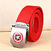 Ремінь червоний Captain America, фото 2