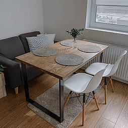 Дерев'яний стіл у стилі loft HomeDeco 100х60 Ясен
