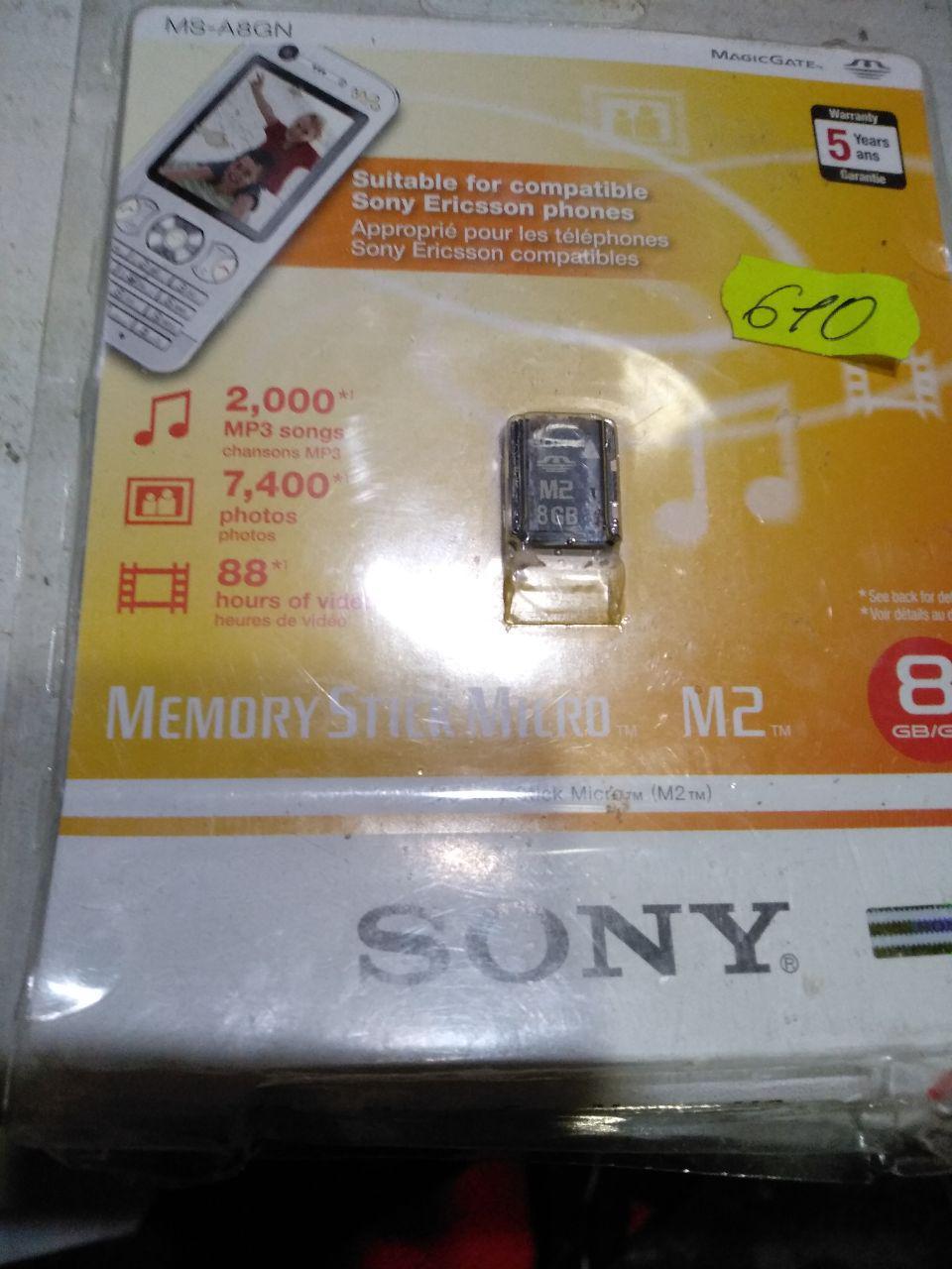 Карта памяти Micro M2 8GB Sony, цена 900 грн — Prom.ua (ID#1143474210)