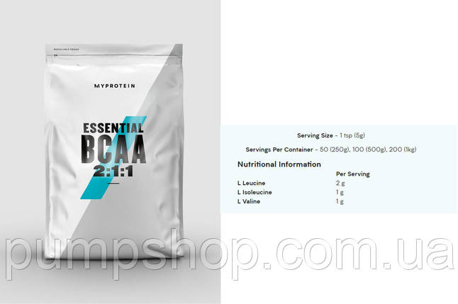 Лімітовані Бцаа MyProtein BCAA 500 г (100 порцій) джин тонік, фото 3