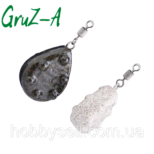 Грузило "Плоска груша" (75.р - 110г.) Донні Грузила для риболовлі, фото 1