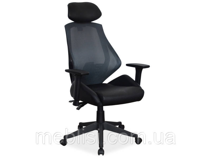 Крісло комп'ютерне Q-406 чорний (Signal)