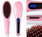 Електричний гребінець-випрямляч FAST HAIR STRAIGHTENER hqt-906/маскова щітка для волосся й прасок ОПТ, фото 3