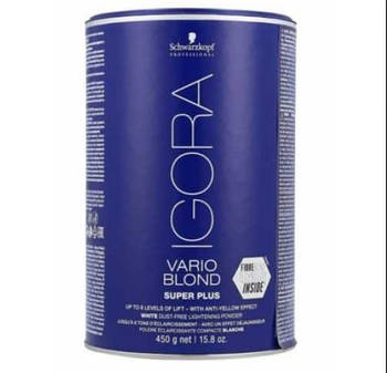 Безпиловий порошок Schwarzkopf освітлення (білий) IGORA Vario Blond Super Plus 450 g (KG-24)