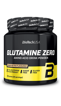 Глютамін Glutamine Zero BioTech 300 г Персиковий чай, фото 1