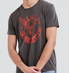 Чоловіча футболка Levis® Graphic Tee — Moto Circle Dark Phantom (M)