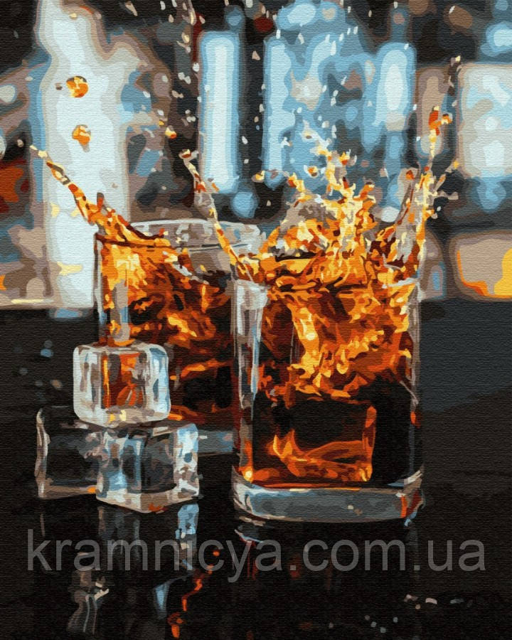 Картина за номерами Віскі для друзів, 40х50 Brushme (GX34810)