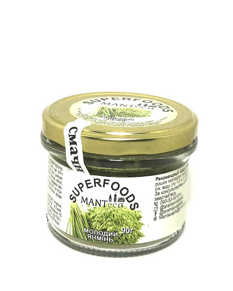 Молодий ячмінь в порошку, 90 г, Manteca