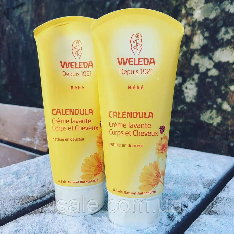 Дитячий шампунь і гель для душу Weleda, Календула, (200 мл), фото 1