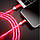 USB Lightning кабель з ефектом струмка 2А, 1м - висока якість - червоний, фото 2