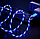 Кабель USB Lightning з неоновим підсвічуванням 2А, 1м - висока якість - синій, фото 2