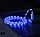 Кабель USB Lightning з неоновим підсвічуванням 2А, 1м - висока якість - синій, фото 3