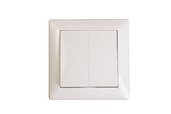 Вимикач подвійний врізний 10-803