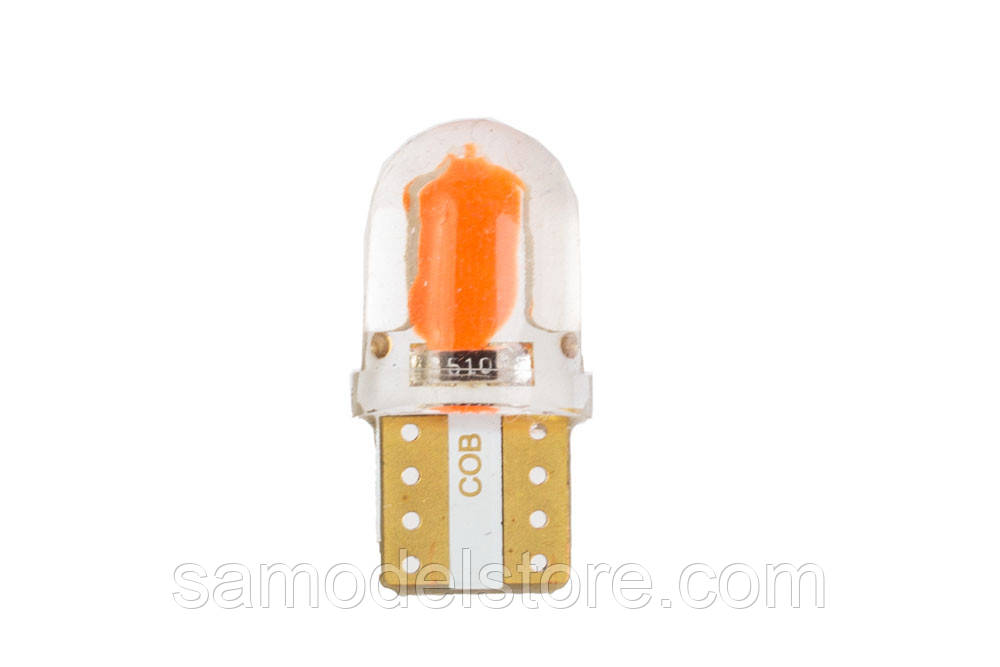 Лампочка в авто T10 жовта , фото 1