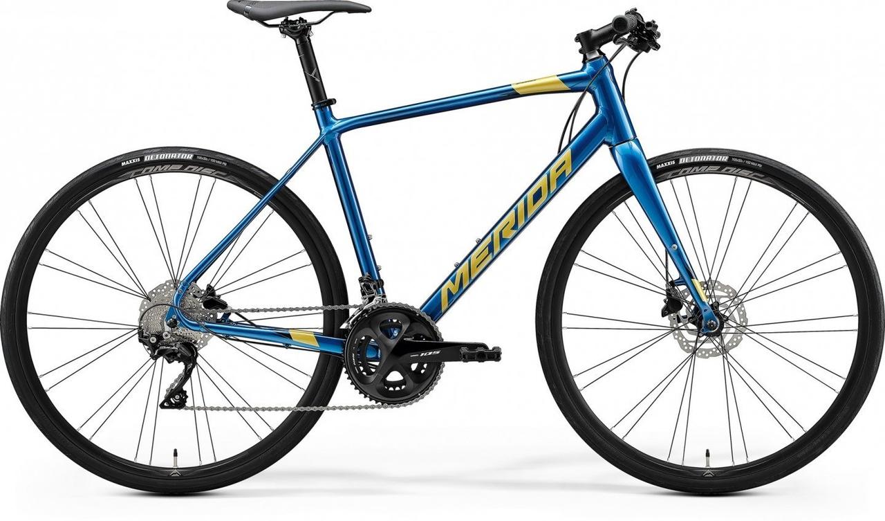 Велосипед MERIDA 2020 SPEEDER 400 S-M SILK OCEAN BLUE(GOLD/BLACK)