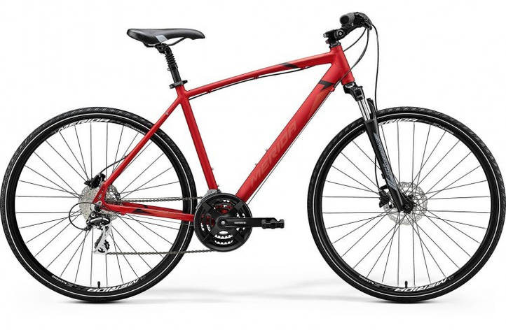 Велосипед Merida 2020 CROSSWAY 20-D L MATT x'mas RED (Black/Dark Red), фото 1