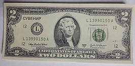 Пачка денег "Сувенир" 80 листов "Доллары-2"