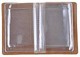Надійна шкіряна обкладинка для автодокументів SHVIGEL 16071, Коричневий, фото 3