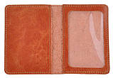 Шкіряна обкладинка для пластикових документів водія SHVIGEL 16077, Коричневий, фото 3
