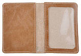 Зручна шкіряна обкладинка для пластикових прав SHVIGEL 16075, Коричневий, фото 3