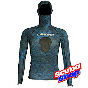 Рашгард з шоломом Cressi Hunter Rash Guard BLUE для підводного полювання