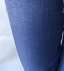 Літні штани з льону-котону No14 БАТАЛ синій, фото 3