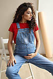 Комбінезон для вагітних 4232420-22, джинсовий, розмір 48, фото 3