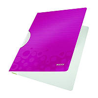 Папка с клипом Leitz WOW ColorClip, A4 PP, цвет "розовый металлик", арт.41850023