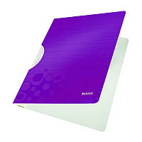 Папка с клипом Leitz WOW ColorClip, A4 PP, цвет "фиолетовый металлик", арт.41850062