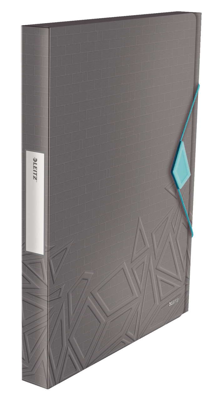 Папка-бокс на гумці Leitz UrbanChic A4 PP, 250 листів, сіра, арт. 39990089