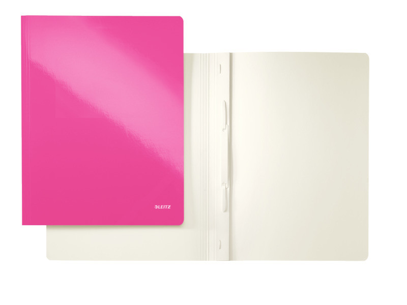 Швидкозшивач Leitz WOW, 250листов, А4, колір рожевий металік, арт. 30010023