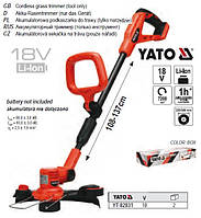Газонокосарка акумуляторна YATO 18В Ø=25/30 см БЕЗ акумуляторА YT-82831
