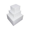 Коробка картонна самозбірна 250х65х55 біла мікрогофрокартон, фото 3