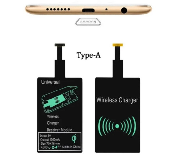 Ресивер (приймач) для бездротової зарядки Micro USB (тип А)