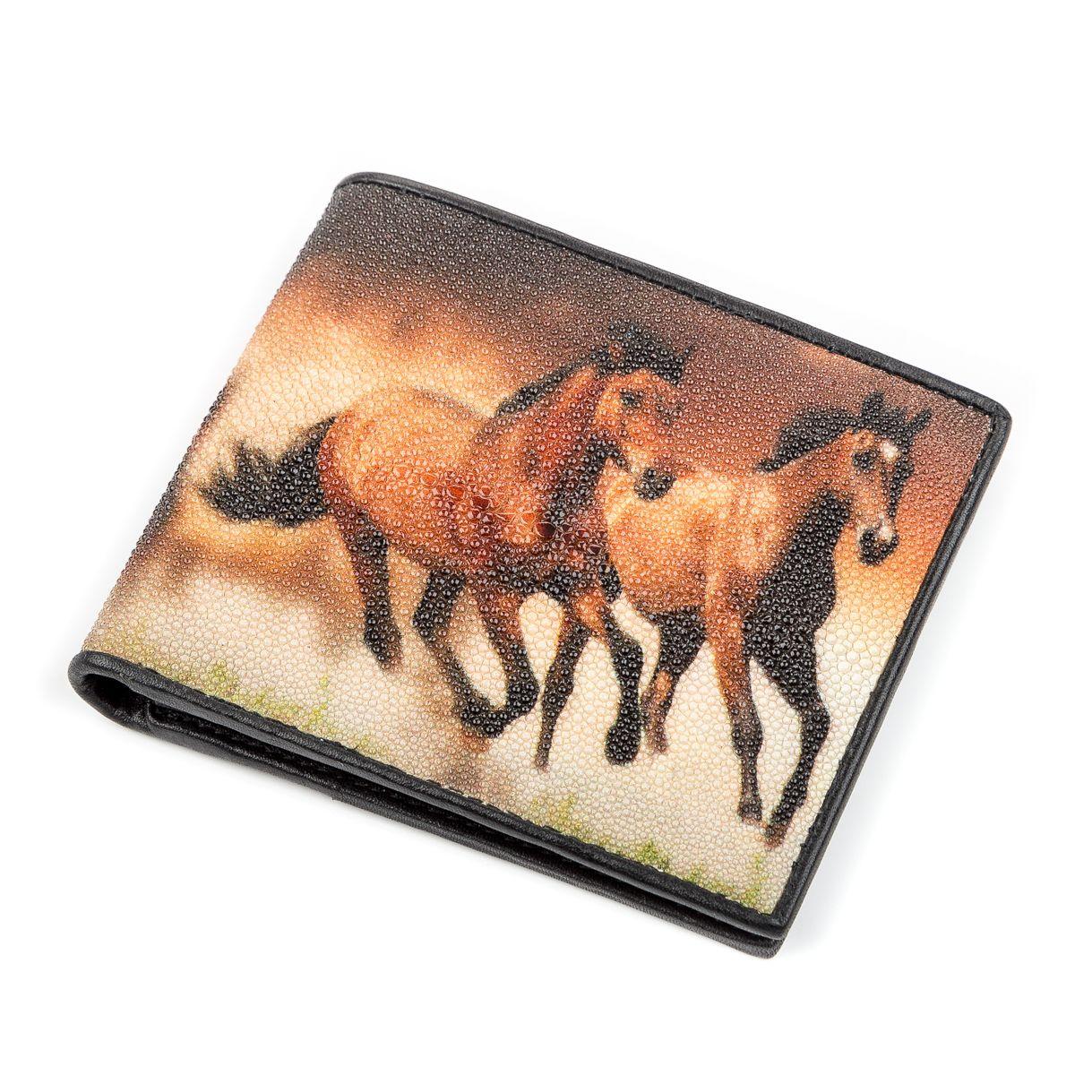 Кошелек STINGRAY LEATHER 18126 из натуральной кожи морского ската, Разноцветный