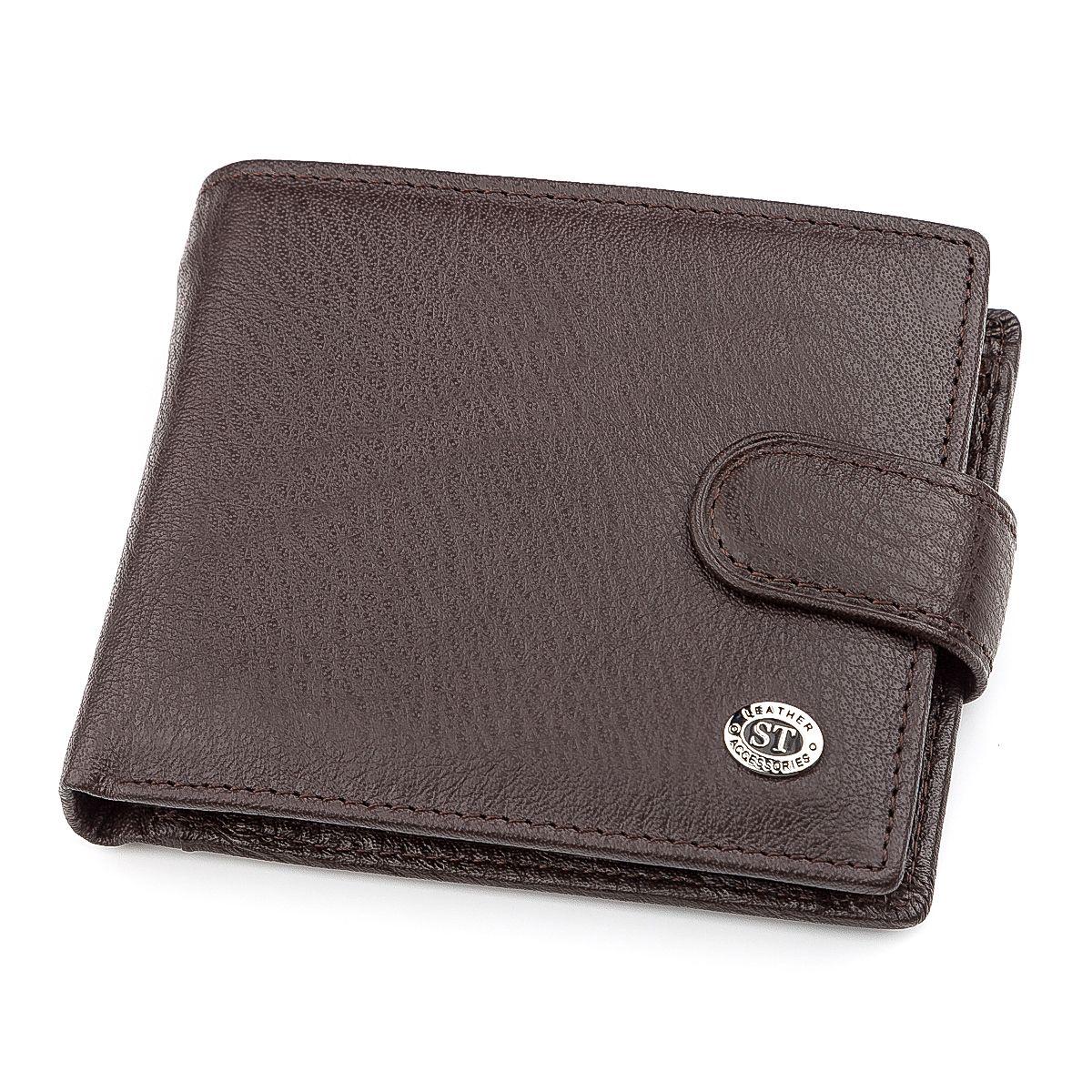 Чоловічий гаманець ST Leather 18310 (ST103) натуральна шкіра коричневий