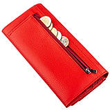 Яскравий жіночий гаманець на кнопці ST Leather 18954 Червоний, фото 6